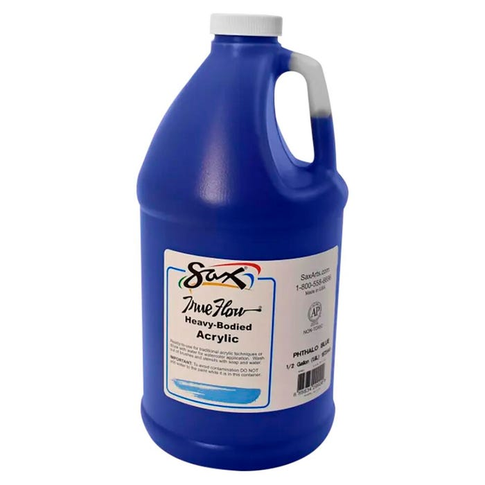 Sax Heavy Body Acrylic Paint, 1/2 Gallon, Phthalo Blue