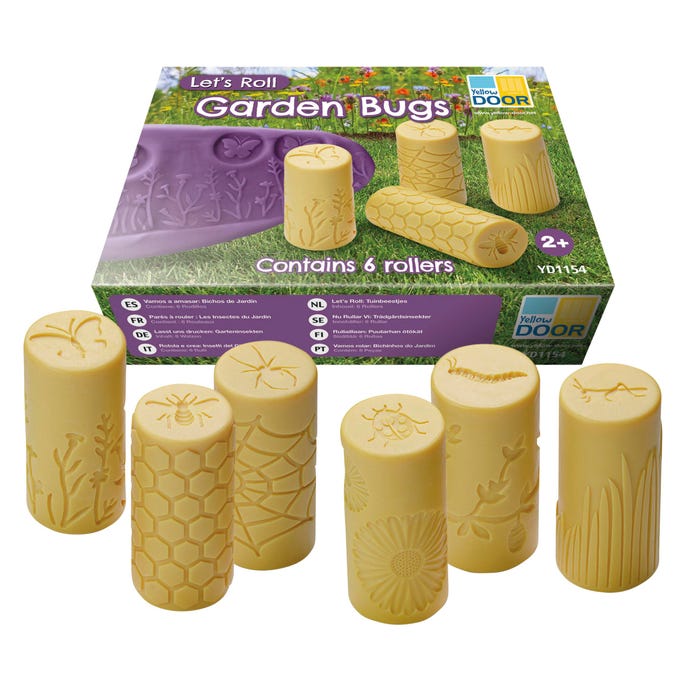 Yellow Door Let's Roll Garden Bugs Rollers, Set of 6