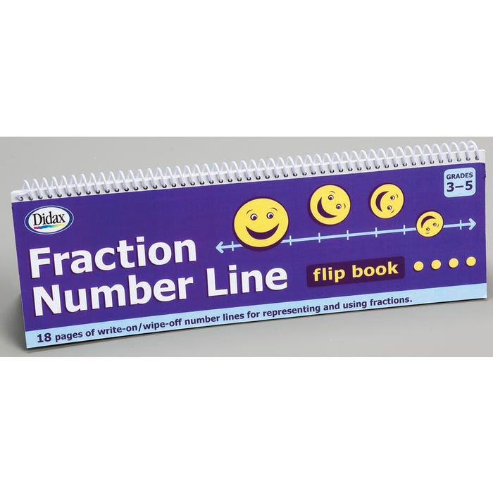 Didax Fraction Number Line Flip Book