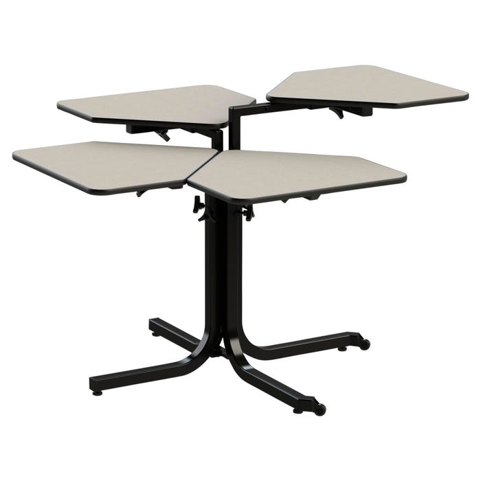 ComforTek Butterfly Wheelchair Accessible Desk, 48 to 60 X 48 to 60 X 26 to 36 in, Gray