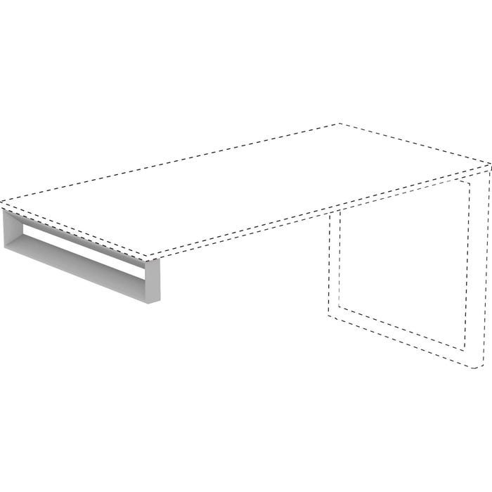Lorell Relevance Series Short Side Leg Frame, 29 W x 5-1/2 H inches, Silver