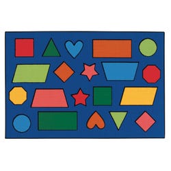 Carpets for Kids KID$Value Color Shapes Rug, 4 Feet x 6 Feet, Rectangle, Multicolored, Item Number 1568093