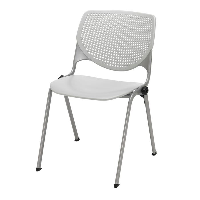 KFI Kool Series Stack Chair with Ganger, 17-1/2 Inch Seat