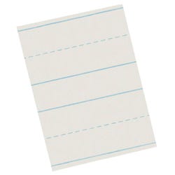 School Smart Picture Story Paper, 3/4 Inch Rule, 3/8 Inch Skip, 18 x 12 Inches, 500 Sheets 085232
