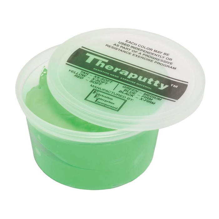 CanDo Antimicrobial Theraputty, Medium, 1 Pound, Green