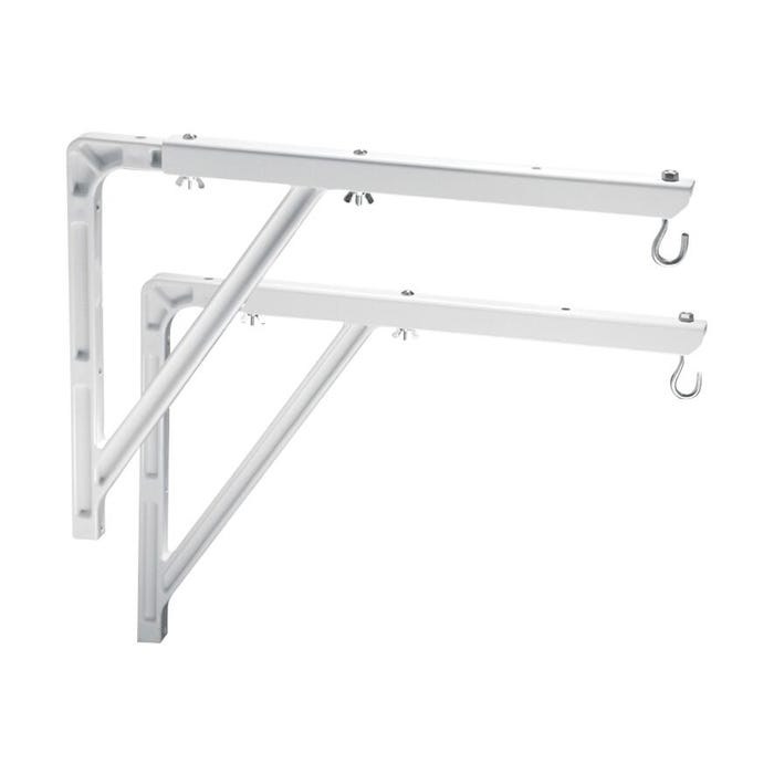 Da-Lite Adjustable Heavy Weight Wall Bracket, 18-1/4 - 24 in