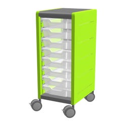 Classroom Select Geode Medium Cabinet, Single Wide, 8 Tote Trays 4000267