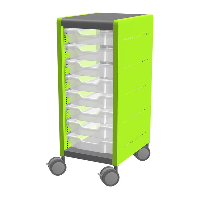 Classroom Select Geode Medium Cabinet, Single Wide, 8 Tote Trays