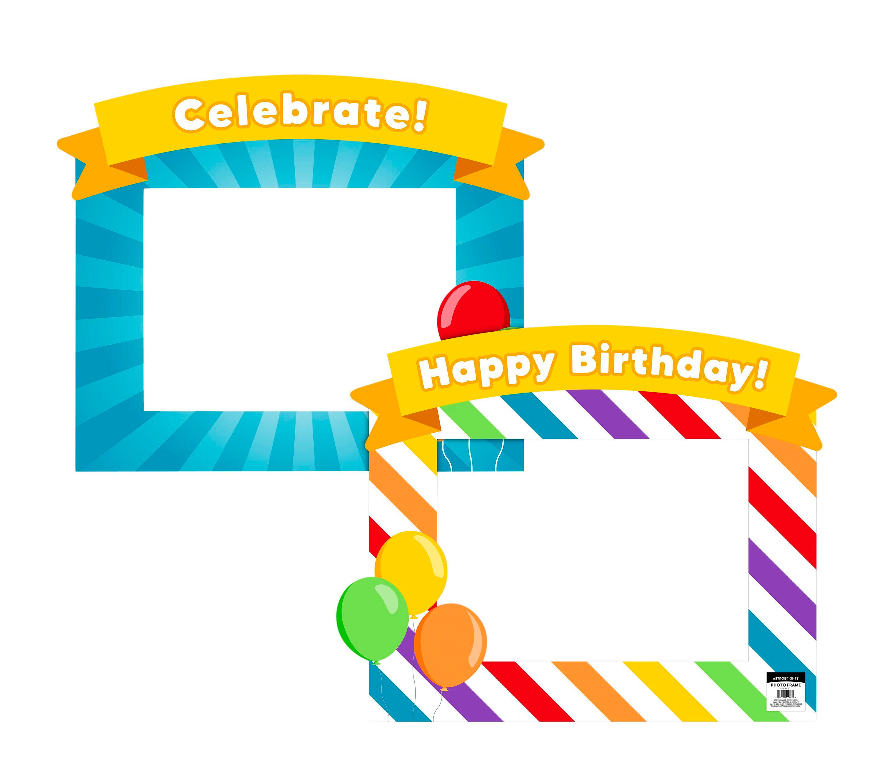 Astrobrights Photo Op Frame, Happy Birthday & Celebrate 2132041