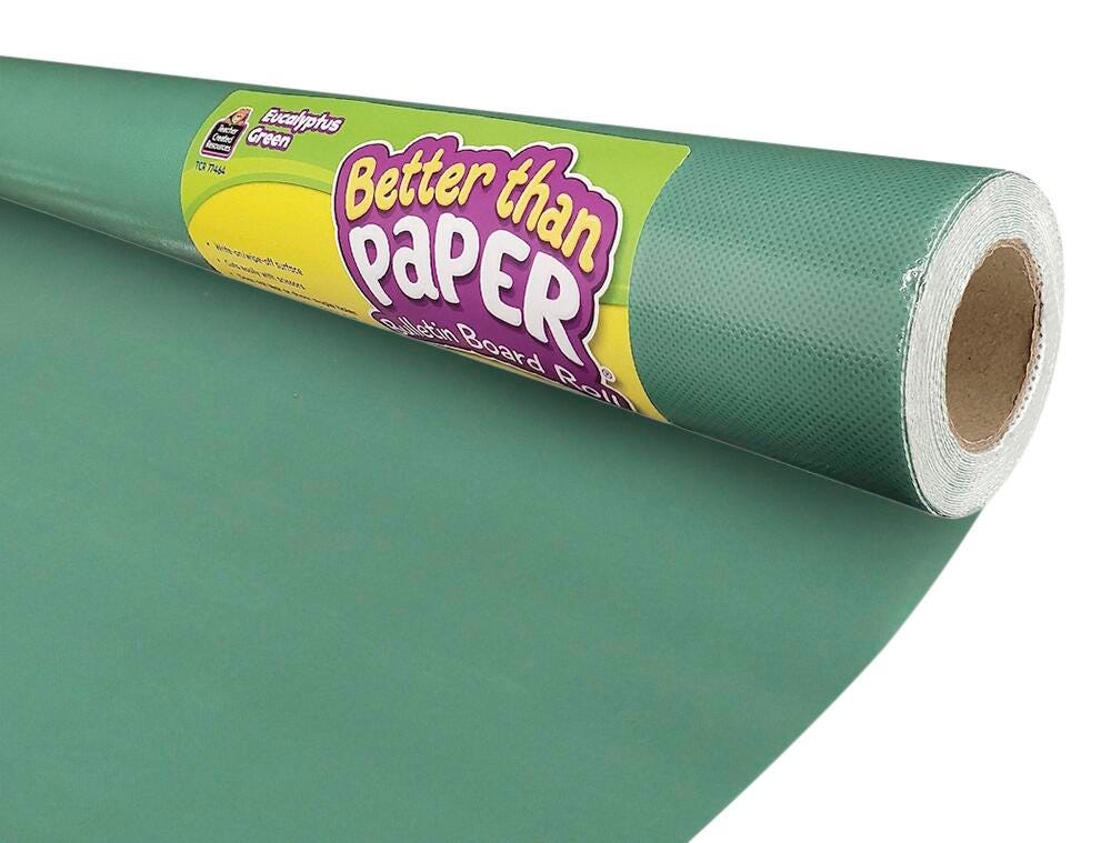 Image for Teacher Created Resources Eucalyptus Green Better Than Paper Bulletin Board Roll from School Specialty