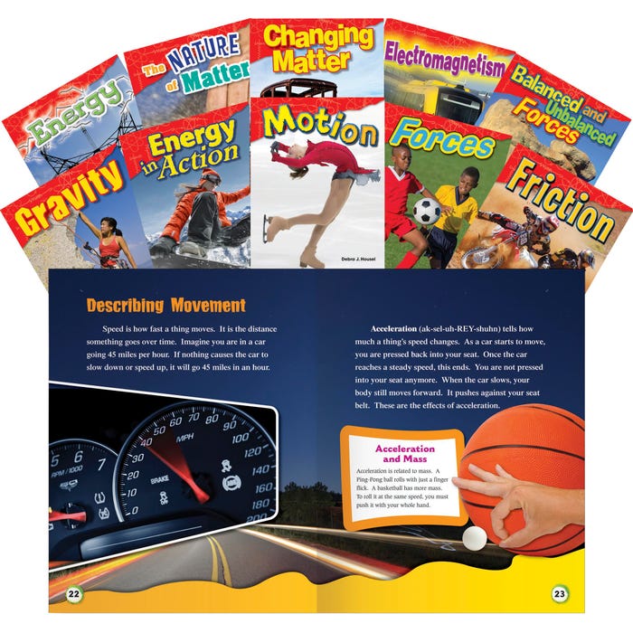 Teacher Created Materials Let's Explore Physical Science Grades 2 to 3, Set of 10