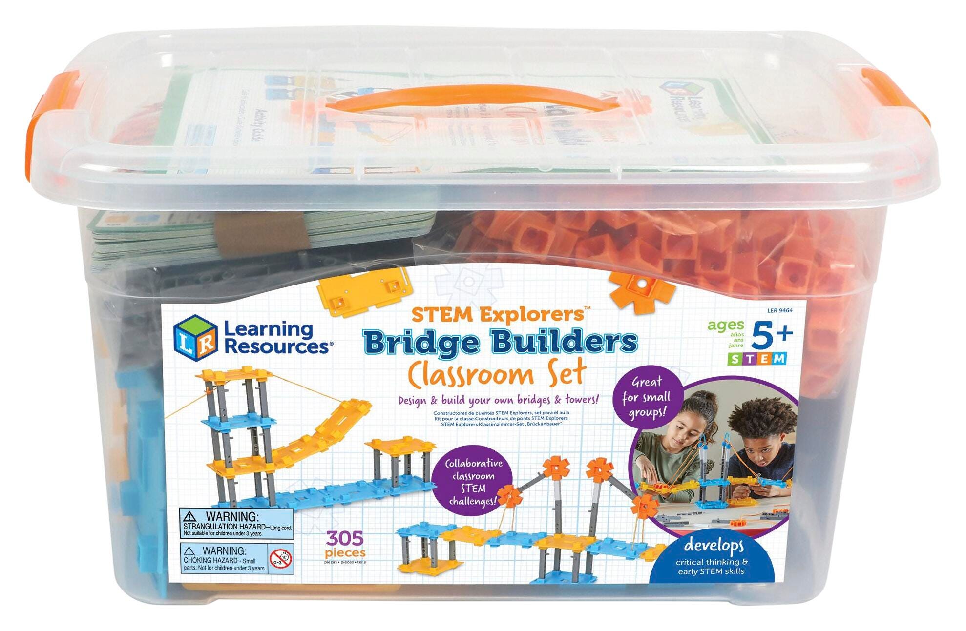 Learning Resources STEM Explorers Bridge Builders Classroom Set 2147907
