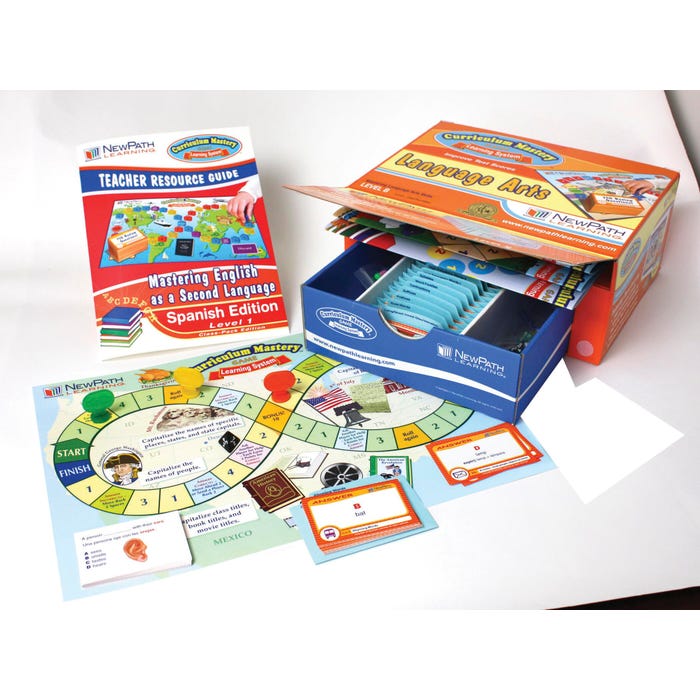 NewPath Learning Mastering English as a Second Language Curriculum Mastery Game, Spanish, Class Pack