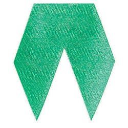 Pre-Cut Satin Ribbon, 1-3/4 x 1-1/2 Inches, Green, Pack of 25
