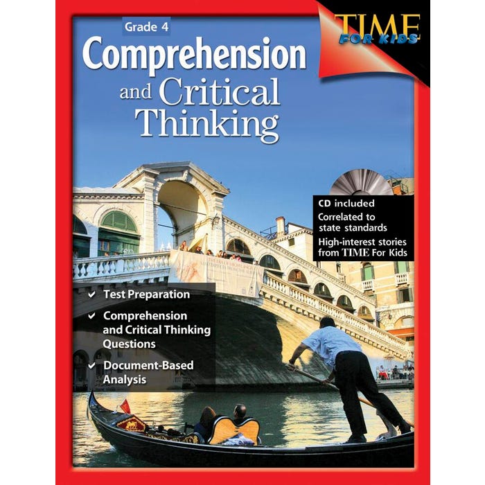Shell Education Comprehension and Critical Thinking, Grade 4