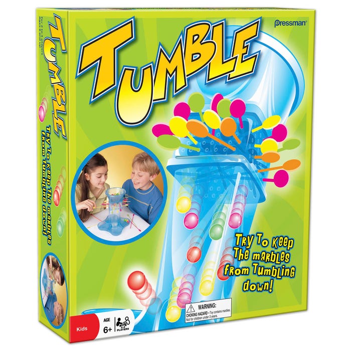 Pressman Toy Tumble Game, Ages 6 and Up