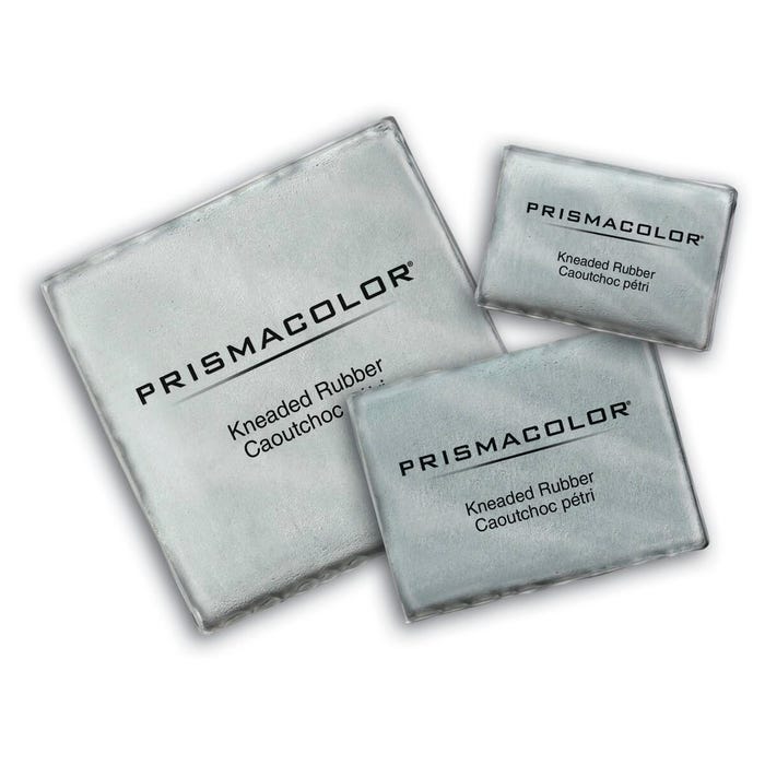 Prismacolor Kneaded Eraser, 1-3/4 x 1-1/4 Inches, Gray, Pack of 12