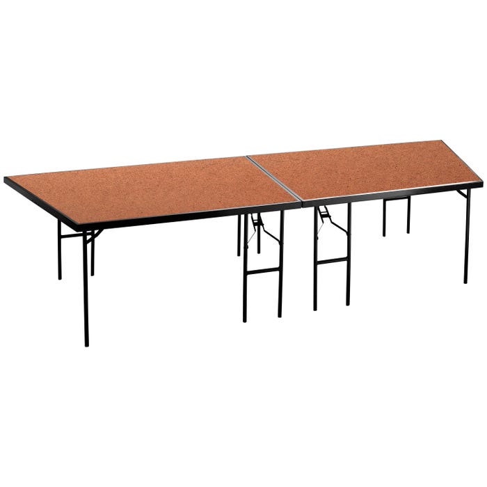 National Public Seating Portable Hardboard Stage Pie, 96 x 48 x 32
