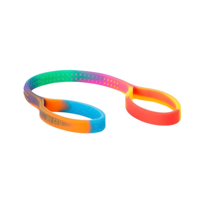 Chewigem Chewipal Chewable Strap, Rainbow, Set of 2