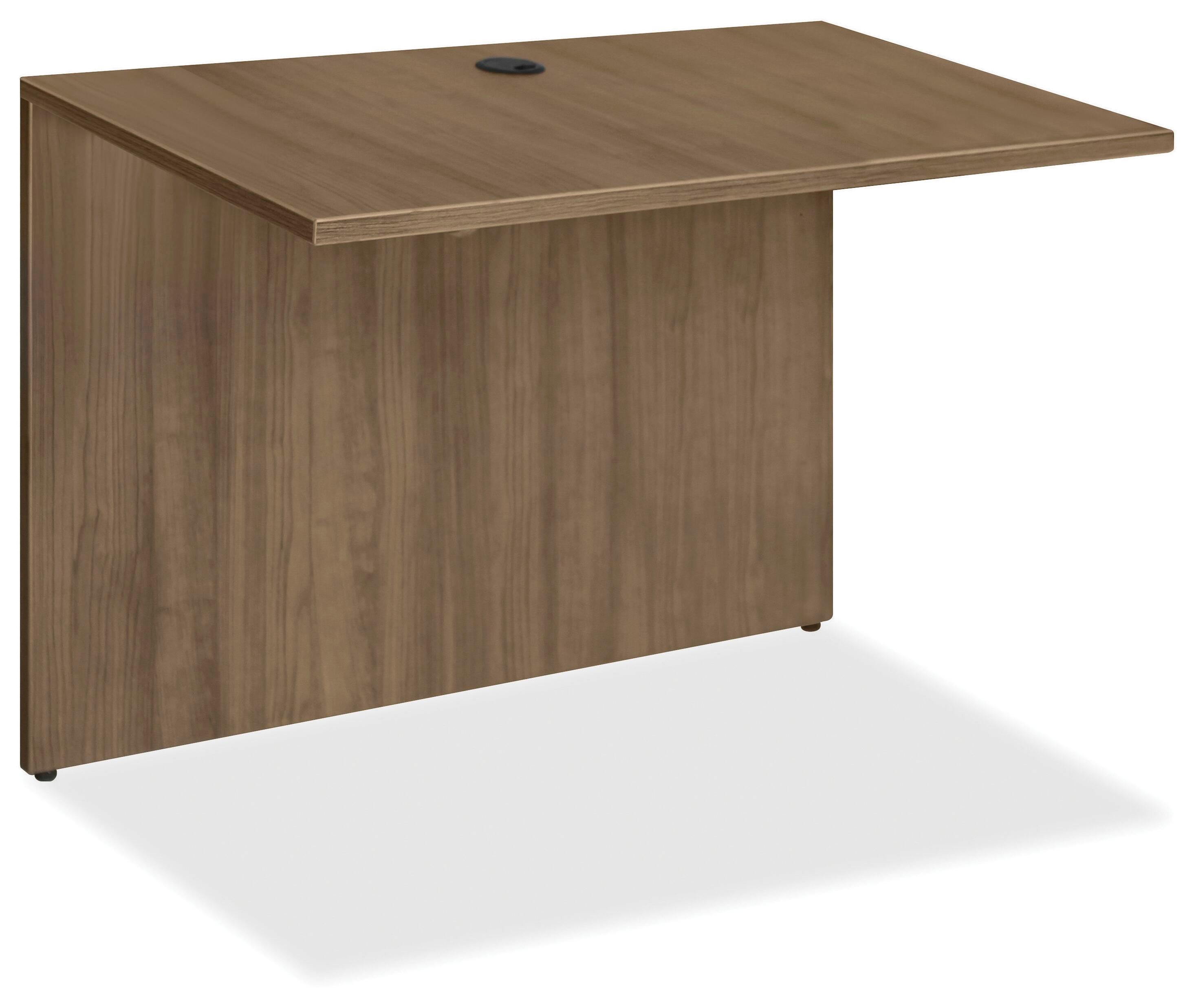 Lorell Walnut Laminate Office Suite Desking, Bridge, 47-1/4 x 23-5/8 x 29-1/2 Inches, Walnut 1531532