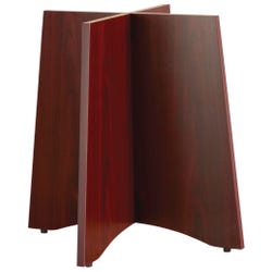 Image for Classroom Select Mahogany Round Conference Table Base, for 42 or 48 Inch Tabletops, Mahogany from School Specialty