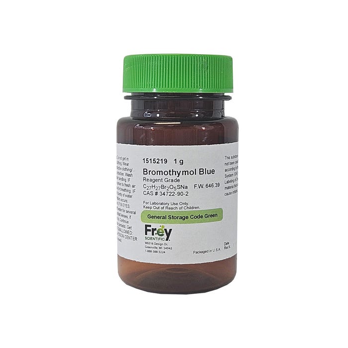 Frey Scientific Bromothymol Blue, Reagent Grade, 1 Gram