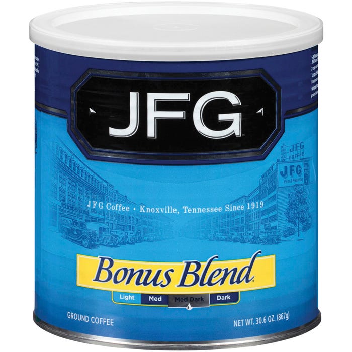 New England JFG Bonus Blend Coffee Canister