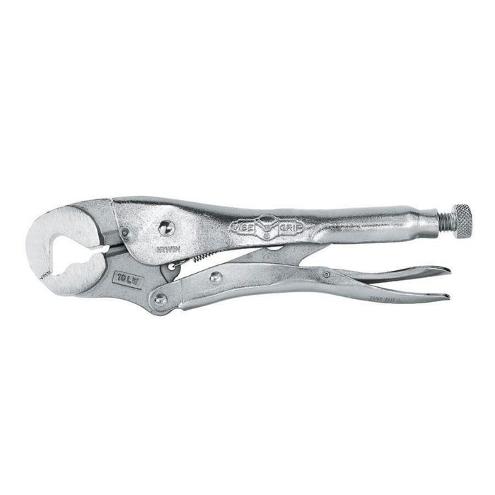 Irwin Vise Grip Locking Wrench with Wire Cutter, 10 in L, 5/8 - 1-1/8 Jaw Opening, 5/8 in Jaw Thickness, Alloy Steel