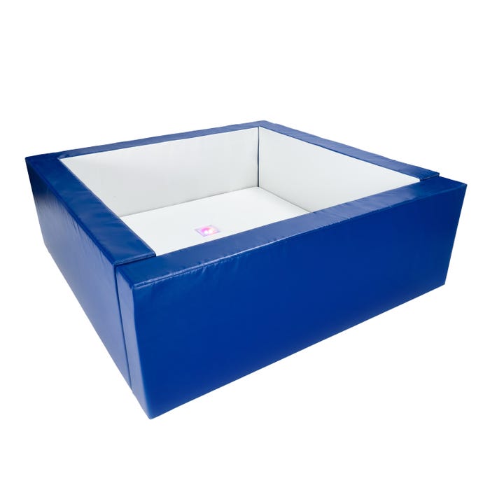 Snoezelen Illuminated Ballpool, Large, 7 x 7 Feet, Dark Blue