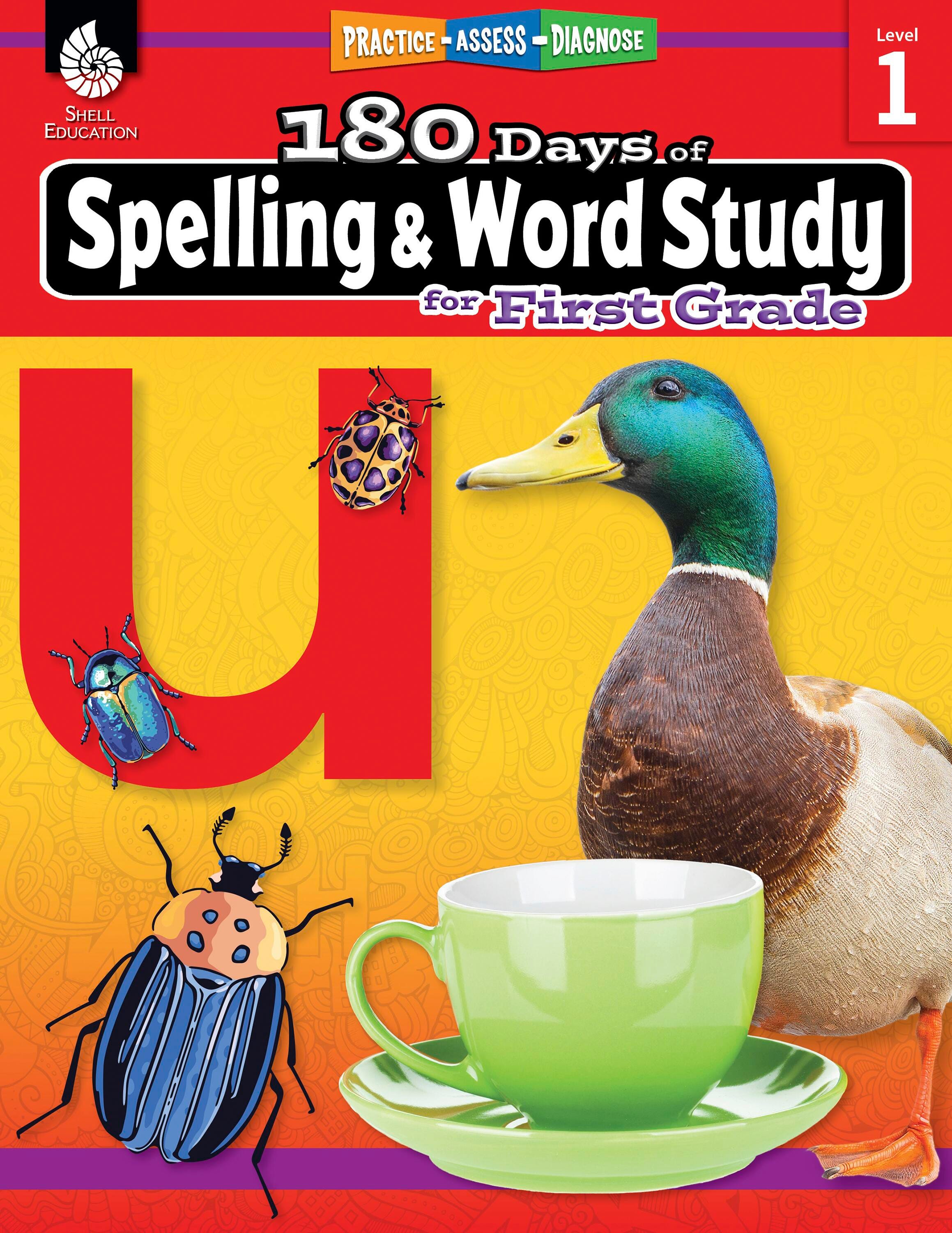 Shell Education 180 Days of Spelling and Word Study for First Grade 2026120