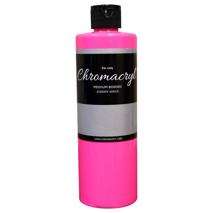 Chromacryl Students' Acrylics, Neon Pink, Pint