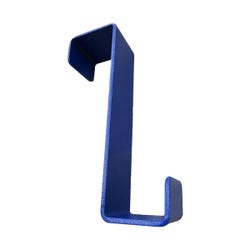 WeldShell J-Hook for Welding Booths, Heavy-Duty Steel, IAP Powder-Coated Blue