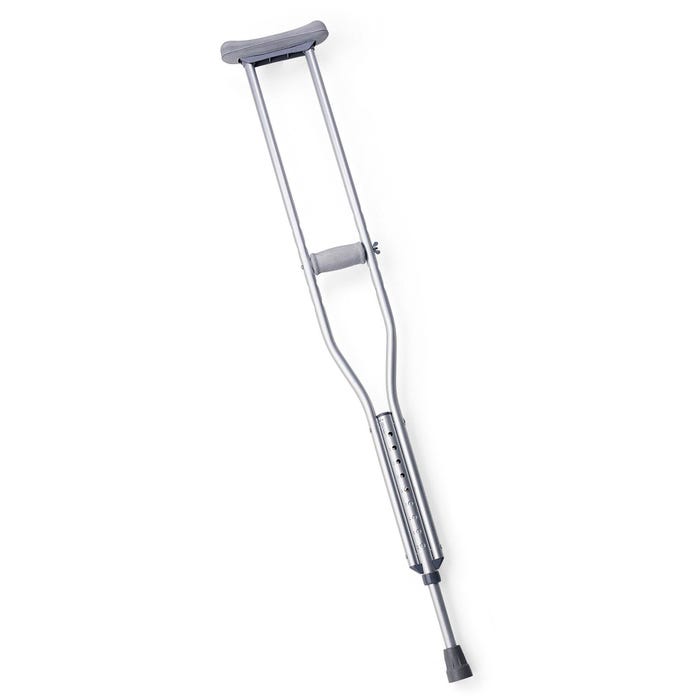 Medline Pair Crutch, Large, 5 feet - 10 inches to 6 feet 6 inches, Aluminum, Pack of 2 Pairs