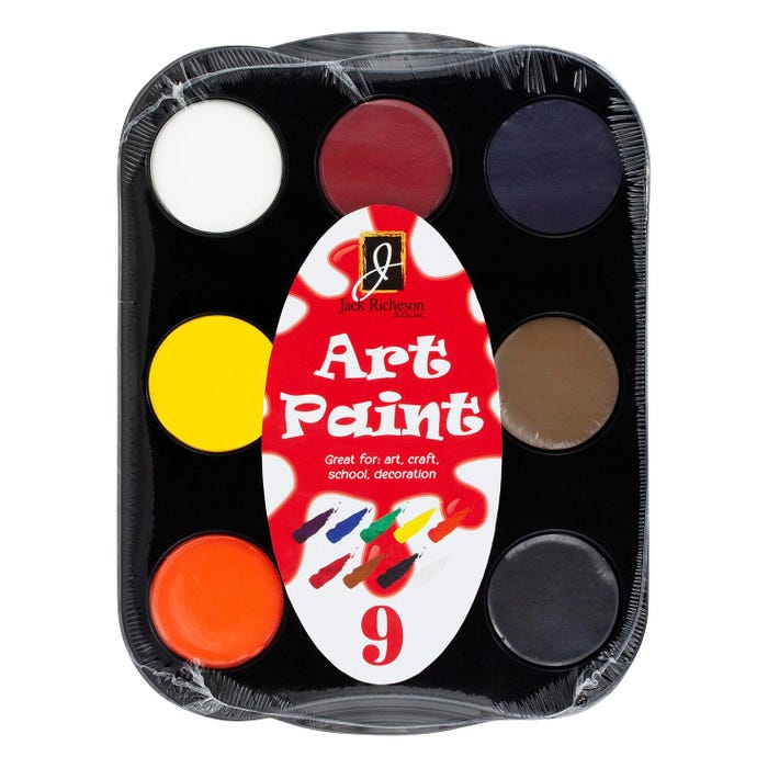 Jack Richeson Art Paint, Assorted Colors, Set of 9