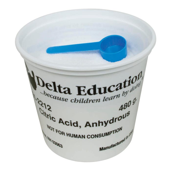 Citric Acid in Container, 480 Grams