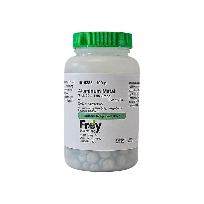 Frey Scientific Aluminum Metal Shot, Lab Grade, 100 Grams