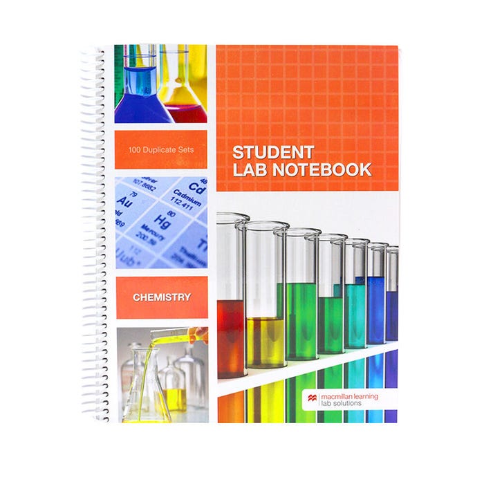 Macmillan Learning Student Lab Notebook, Chemistry, 8-1/2 x 11 Inches, 100 Pages