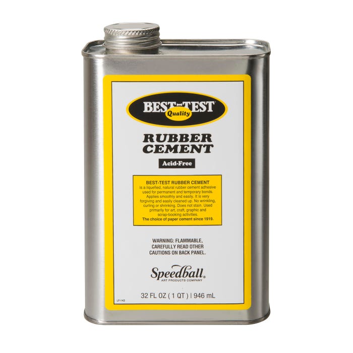 Best Test Rubber Cement, 32 Ounces