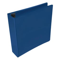 School Smart Round Ring View Binder, Polypropylene, 1-1/2 Inches, Blue 086393