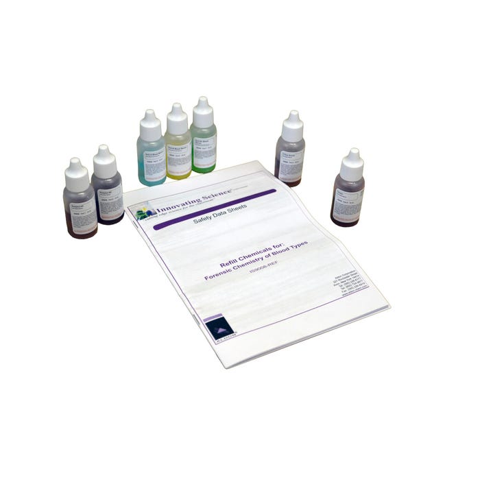 Innovating Science Forensic Chemistry of Blood Typing, Refill