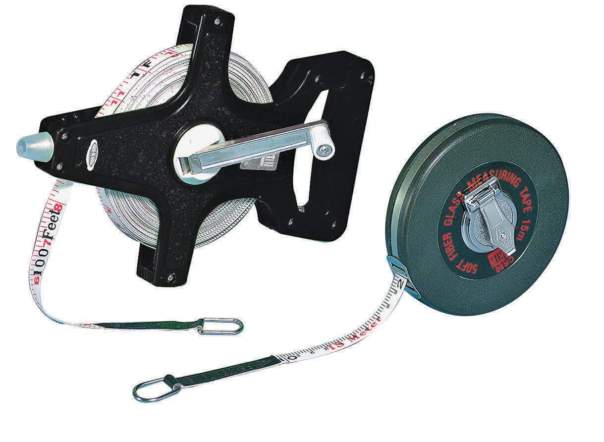 Champion Sports Open Reel Measuring Tape, 1/2 Inch x 100 Feet 007532