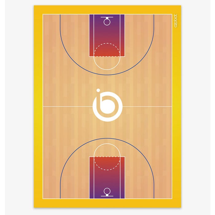 Ozobot Challenge Mat, Basketball