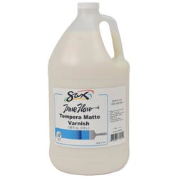 Sax Tempera Varnish, Matte Finish, 1 Gallon 1590443