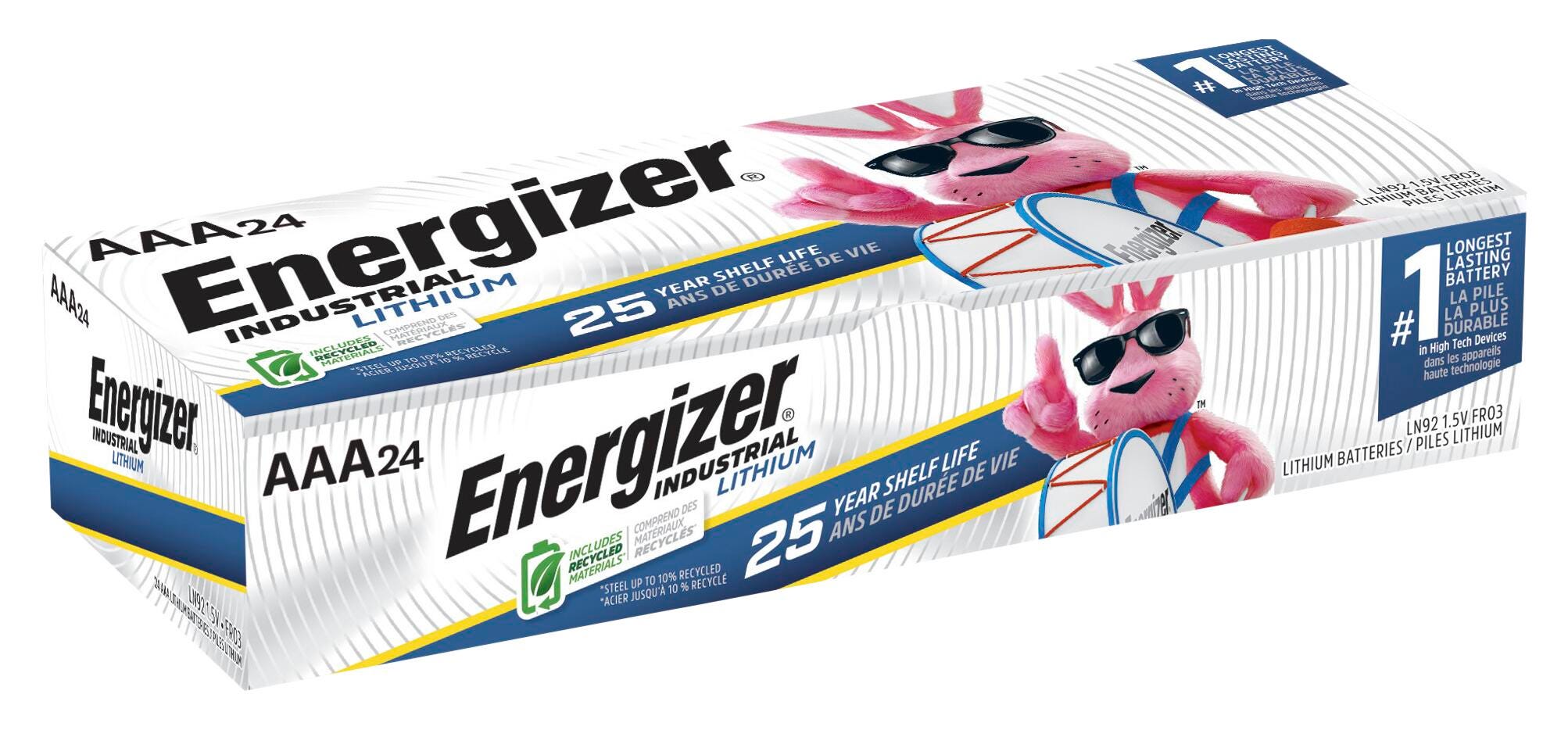 Energizer Industrial Lithium AAA Batteries, 24 Pack 2133759