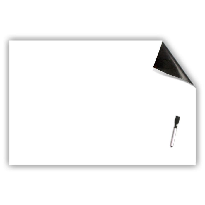Flipside Repositionable Whiteboard Stickable with Dry Erase Marker, 24 x 36 Inches