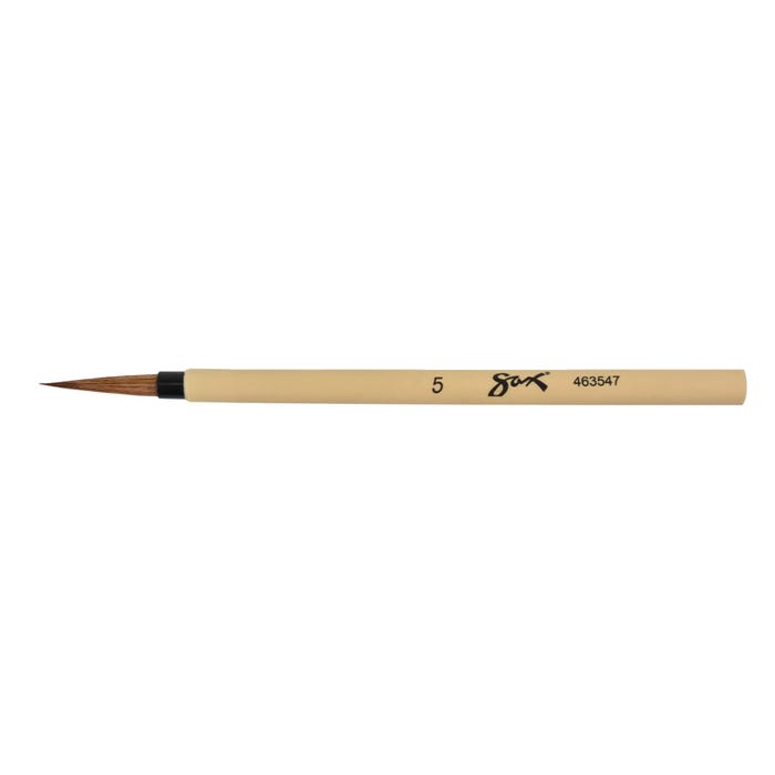 Sax Bamboo Watercolor Paint Brush, Fine Tip, Size 5