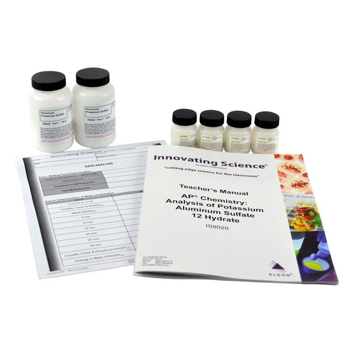 Innovating Science AP Chemistry Kit, Analysis of Potassium Aluminum Sulfate