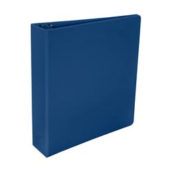 School Smart Round Ring Binder, Polypropylene, 2 Inches, Blue 086373