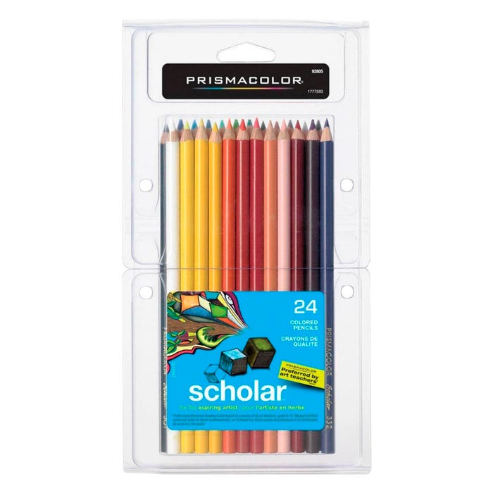 Prismacolor Scholar Colored Pencils, Assorted Colors, Set of 24