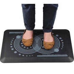 Floortex Anti-Fatigue Mat, 16 x 24 Inches, Black, Item Number 1591991